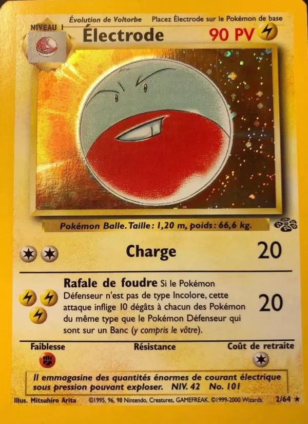 Scan HD carte Pokémon Électrode 2/64 — Jungle