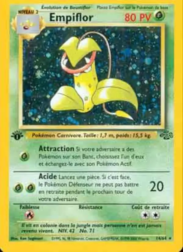 Scan HD carte Pokémon Empiflor 14/64 — Jungle