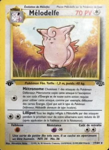 Carte Pokemon Mélodelfe 17/64 Jungle