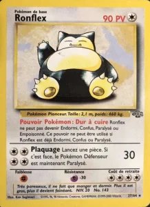 Carte Pokemon Ronflex 27/64 Jungle