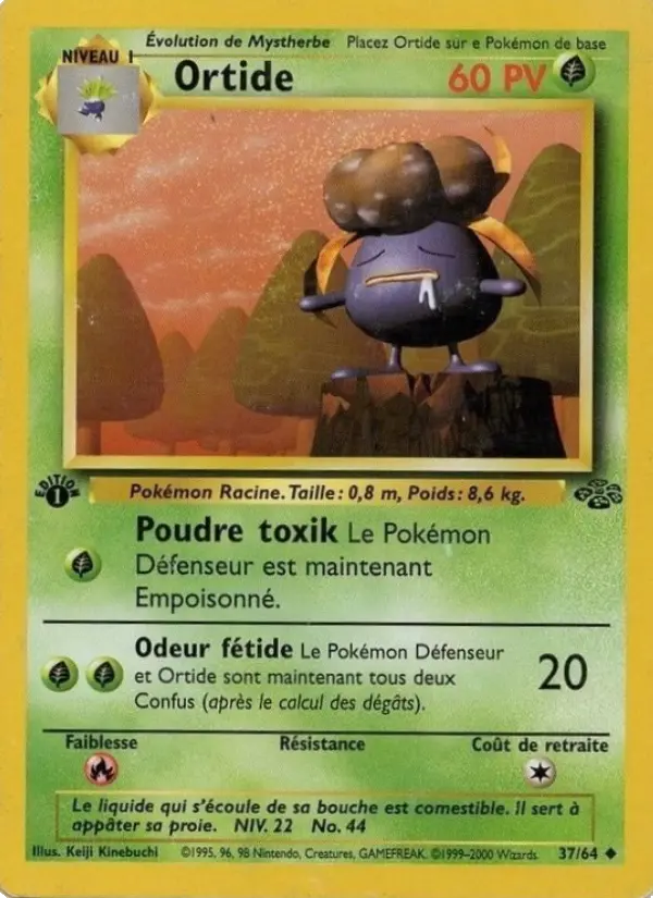 Scan HD carte Pokémon Ortide 37/64 — Jungle