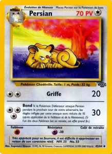 Carte Pokemon Persian 42/64 Jungle