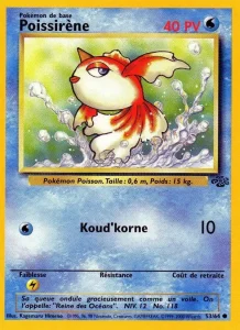 Carte Pokemon Poissirène 53/64 Jungle