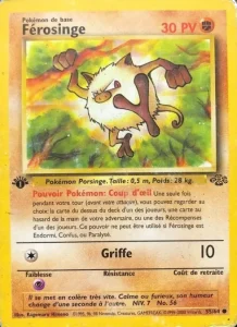 Carte Pokemon Férosinge 55/64 Jungle
