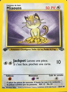 Carte Pokemon Miaouss 56/64 Jungle