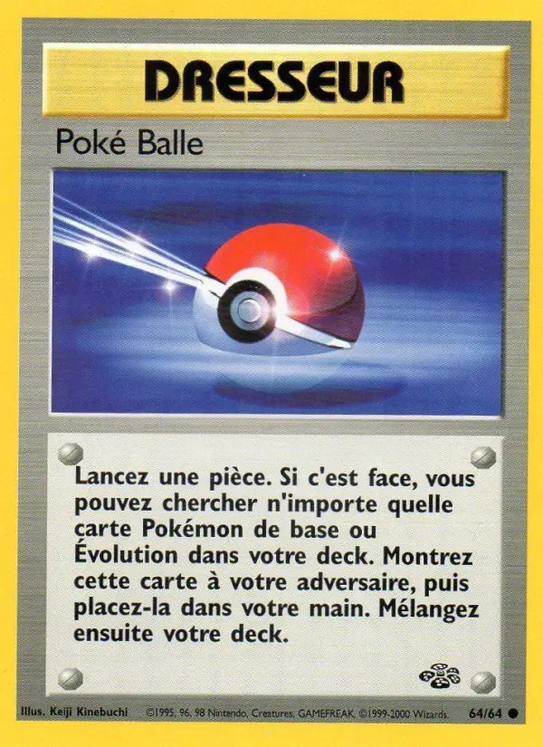 Scan HD carte Pokémon Poké Balle 64/64 — Jungle