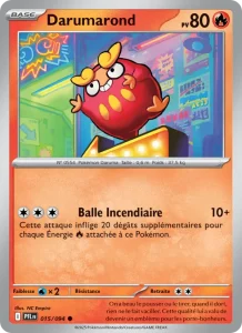 Carte Pokemon Darumarond 015/94 Flammes Fantasmagoriques