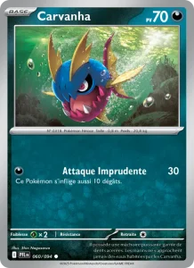 Carte Pokemon Carvanha 060/94 Flammes Fantasmagoriques