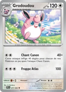 Carte Pokemon Grodoudou 077/94 Flammes Fantasmagoriques