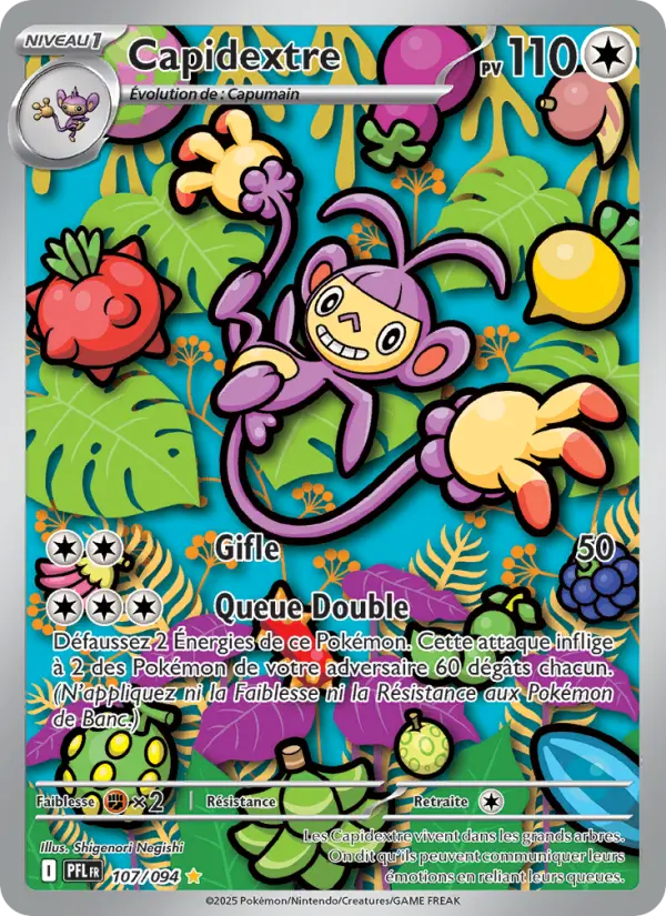 Scan HD carte Pokémon Capidextre 107/94 — Flammes Fantasmagoriques