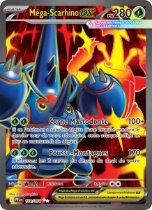 Carte Pokemon Méga-Scarhino-ex 108/94 Flammes Fantasmagoriques
