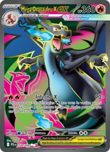 Carte Pokémon Méga-Dracaufeu X-ex 109 Flammes Fantasmagoriques