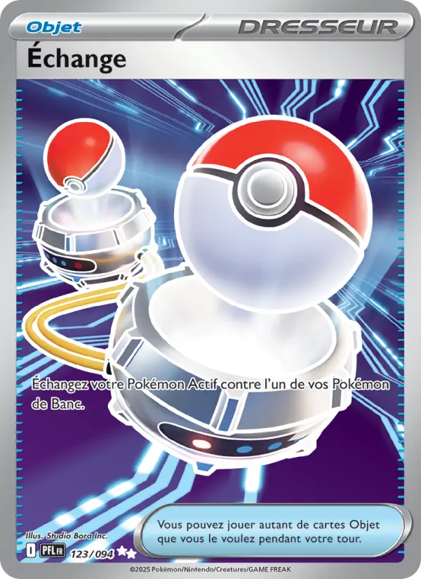 Scan HD carte Pokémon Échange 123/94 — Flammes Fantasmagoriques