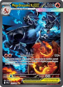 Carte Pokémon Méga-Dracaufeu X-ex 125 Flammes Fantasmagoriques