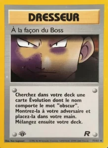 Carte Pokemon À la façon du Boss 73/82 Team Rocket