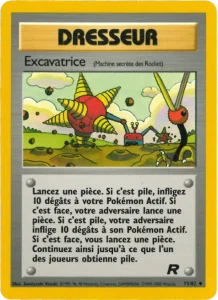 Carte Pokemon Excavatrice 75/82 Team Rocket