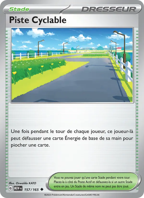 Scan HD carte Pokémon Piste Cyclable 157/165 — 151