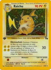 Carte Pokemon Raichu 14/62 Fossile