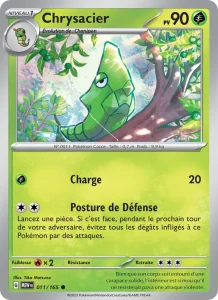 Carte Pokemon Chrysacier 011/165 151