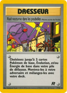 Carte Pokemon Raid nocturne dans les poubelles 77/82 Team Rocket