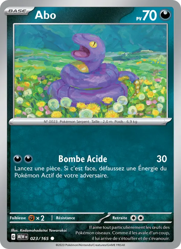 Scan HD carte Pokémon Abo 023/165 — 151
