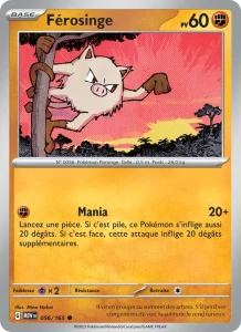 Carte Pokemon Férosinge 056/165 151