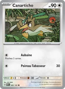 Carte Pokemon Canarticho 083/165 151