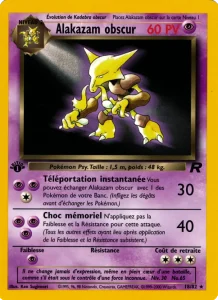 Carte Pokemon Alakazam obscur 18/82 Team Rocket