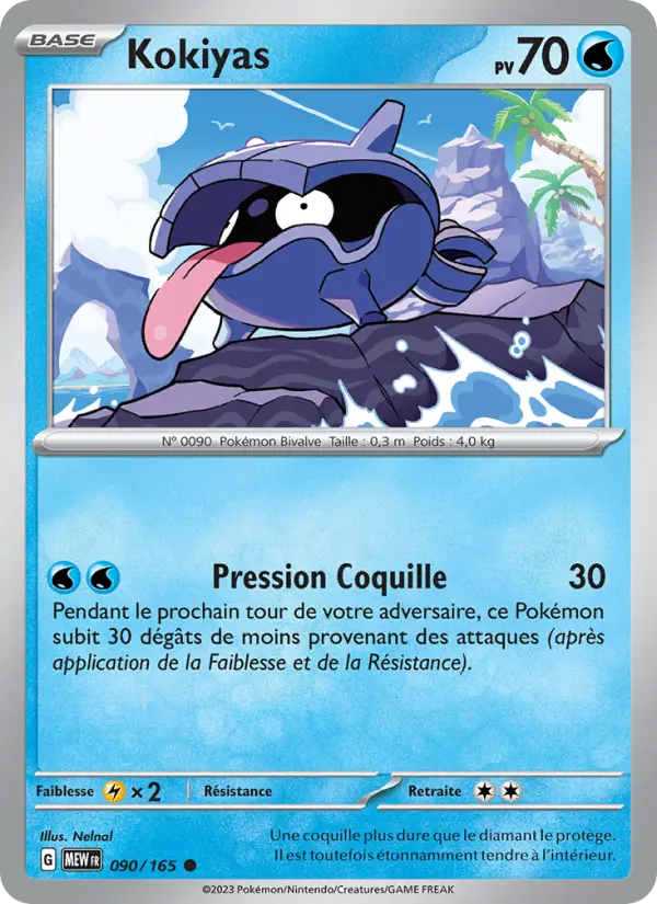 Scan HD carte Pokémon Kokiyas 090/165 — 151