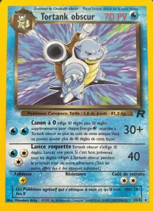 Carte Pokemon Tortank obscur 20/82 Team Rocket