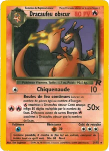 Carte Pokemon Dracaufeu obscur 21/82 Team Rocket