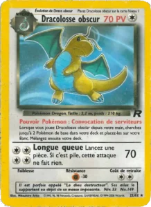 Carte Pokemon Dracolosse obscur 22/82 Team Rocket