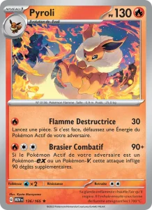 Carte Pokemon Pyroli 136/165 151
