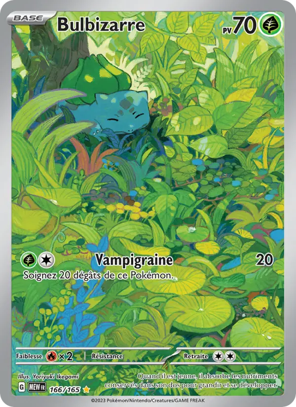 Scan HD carte Pokémon Bulbizarre 166/165 — 151