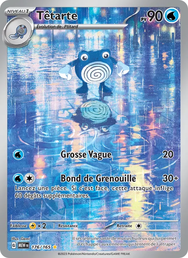 Scan HD carte Pokémon Têtarte 176/165 — 151