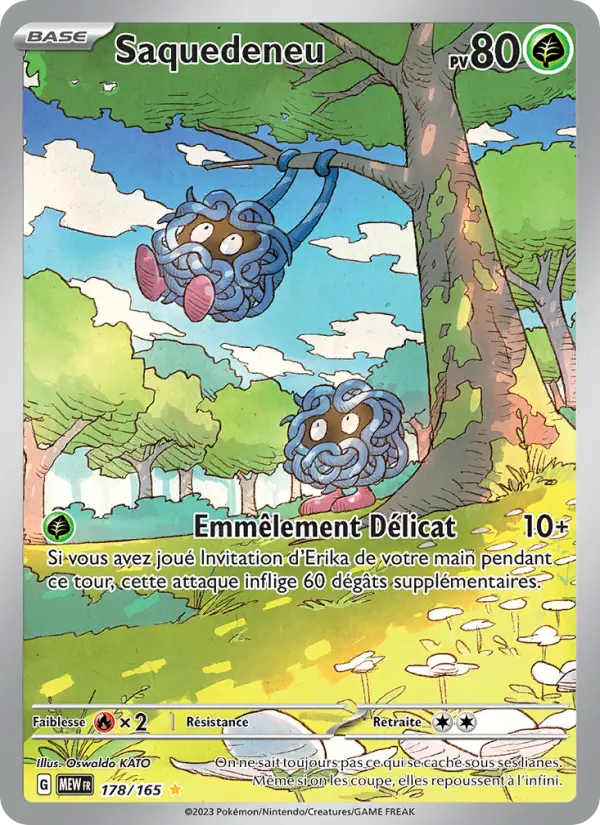 Scan HD carte Pokémon Saquedeneu 178/165 — 151