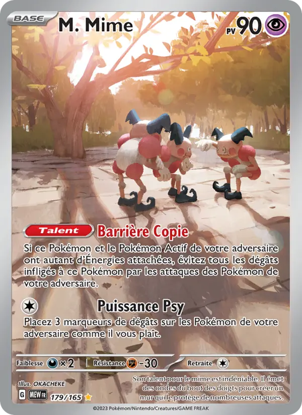 Scan HD carte Pokémon M. Mime 179/165 — 151