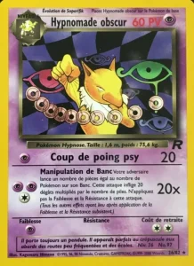 Carte Pokemon Hypnomade obscur 26/82 Team Rocket