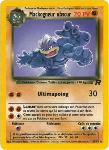 Carte Pokemon Mackogneur obscur 27/82 Team Rocket