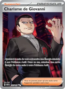 Carte Pokemon Charisme de Giovanni 197/165 151