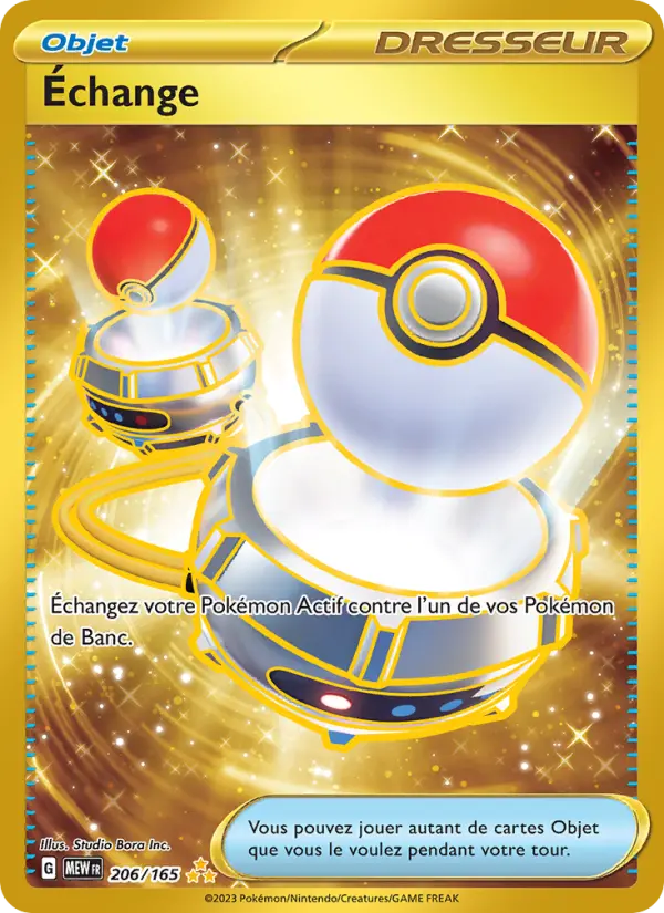 Scan HD carte Pokémon Échange 206/165 — 151