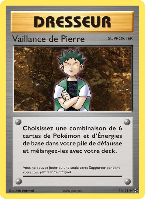 Scan HD carte Pokémon Vaillance de Pierre 74/108 — Évolutions