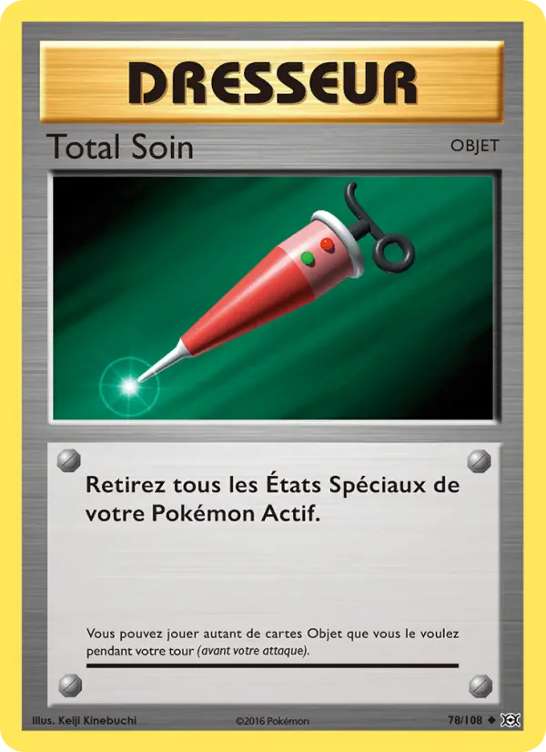 Scan HD carte Pokémon Total Soin 78/108 — Évolutions