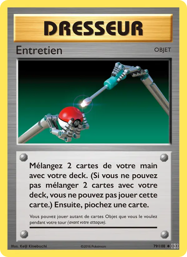 Scan HD carte Pokémon Entretien 79/108 — Évolutions