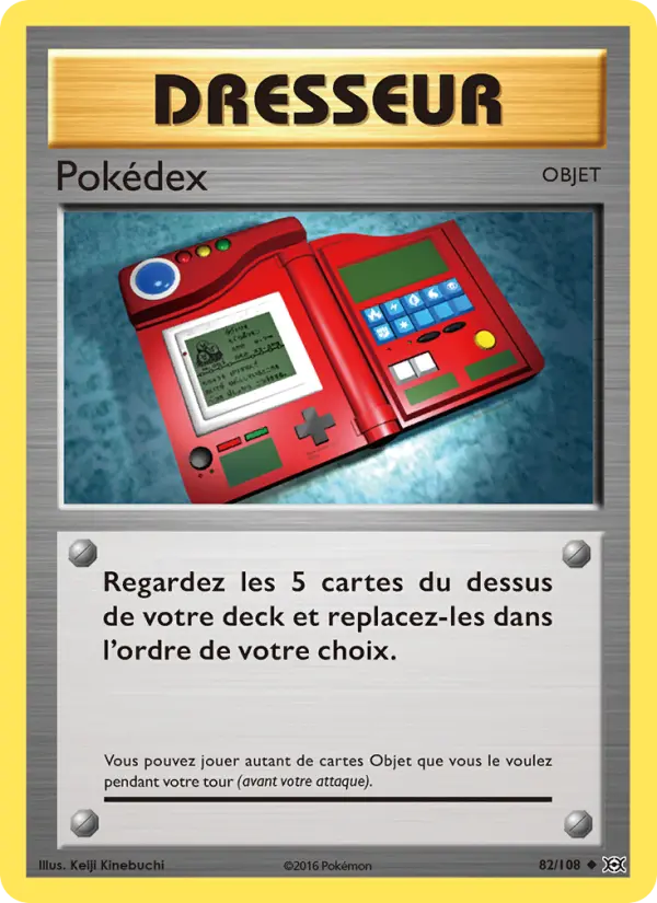 Scan HD carte Pokémon Pokédex 82/108 — Évolutions