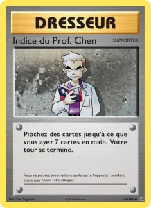 Carte Pokemon Indice du Prof. Chen 84/108 Évolutions