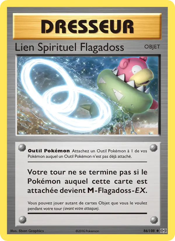 Scan HD carte Pokémon Lien Spirituel Flagadoss 86/108 — Évolutions
