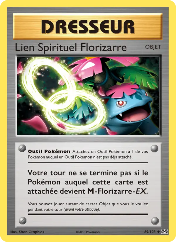 Scan HD carte Pokémon Lien Spirituel Florizarre 89/108 — Évolutions