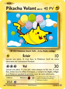 Carte Pokemon Pikachu Volant 110/108 Évolutions