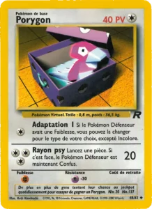 Carte Pokemon Porygon 48/82 Team Rocket